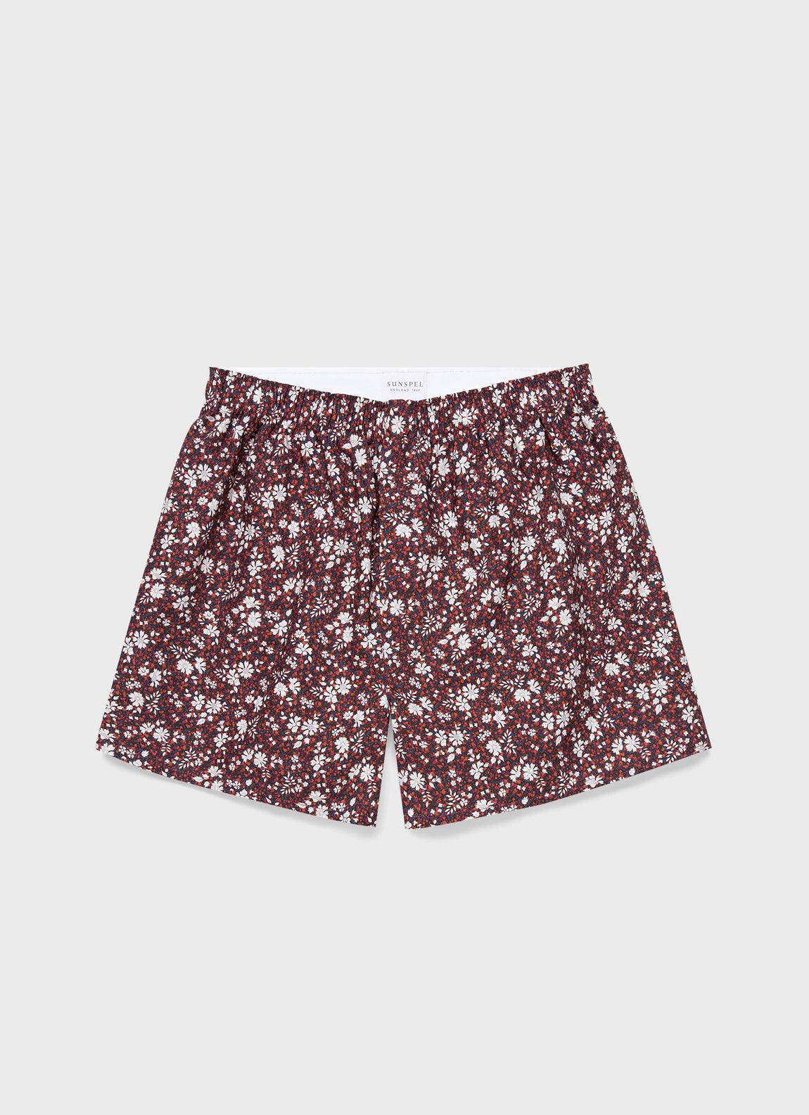 Men's Classic Boxer Shorts in Liberty Fabric Red Pepper Floral | Sunspel