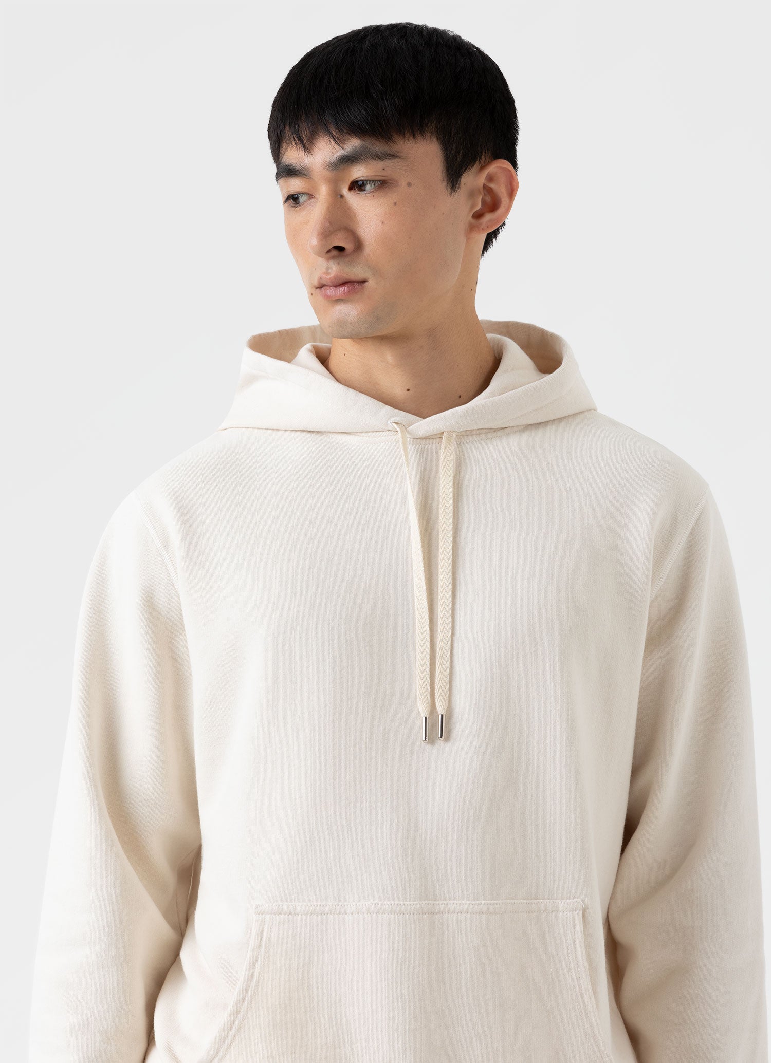 Men's Undyed Loopback Hoodie in Undyed