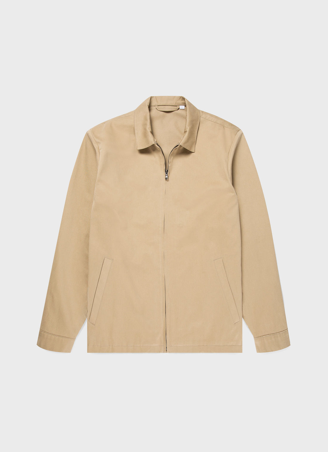 Men's Cotton Harrington Jacket in Stone