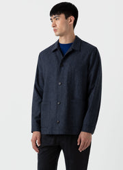 Men's Donegal Twin Pocket Jacket in Space Blue