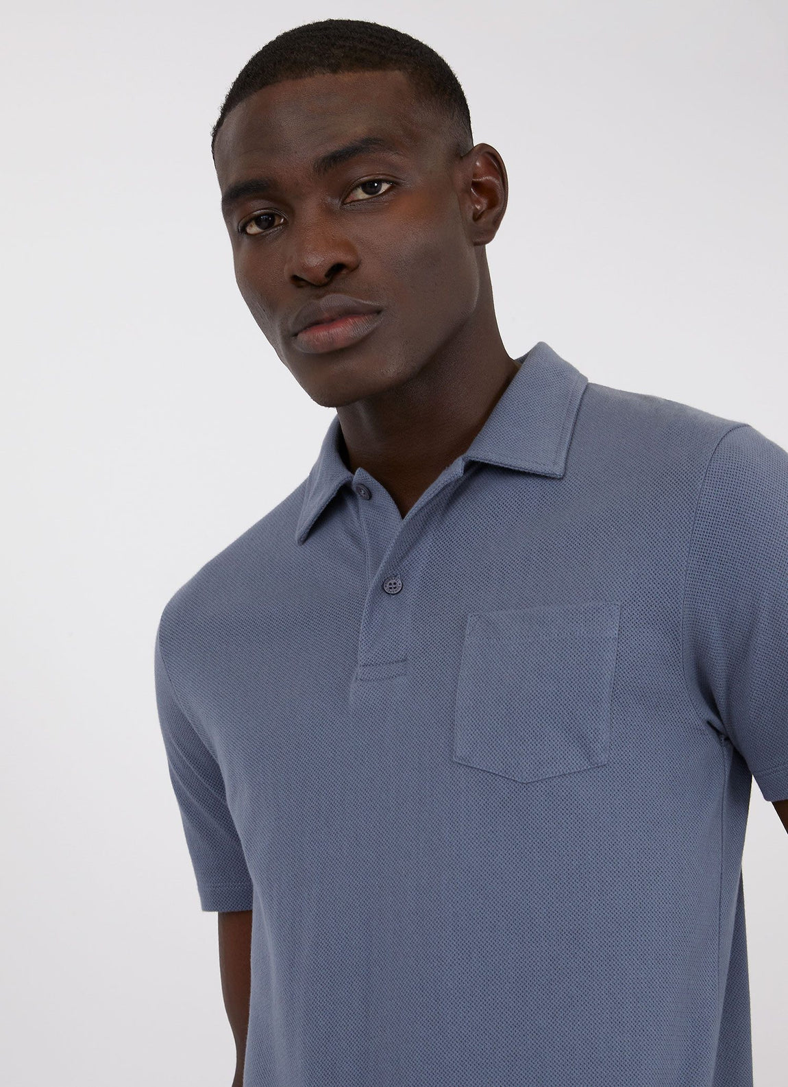 Men's Riviera Polo Shirt in Blue Slate