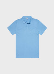 Men's Riviera Polo Shirt in Mid Blue