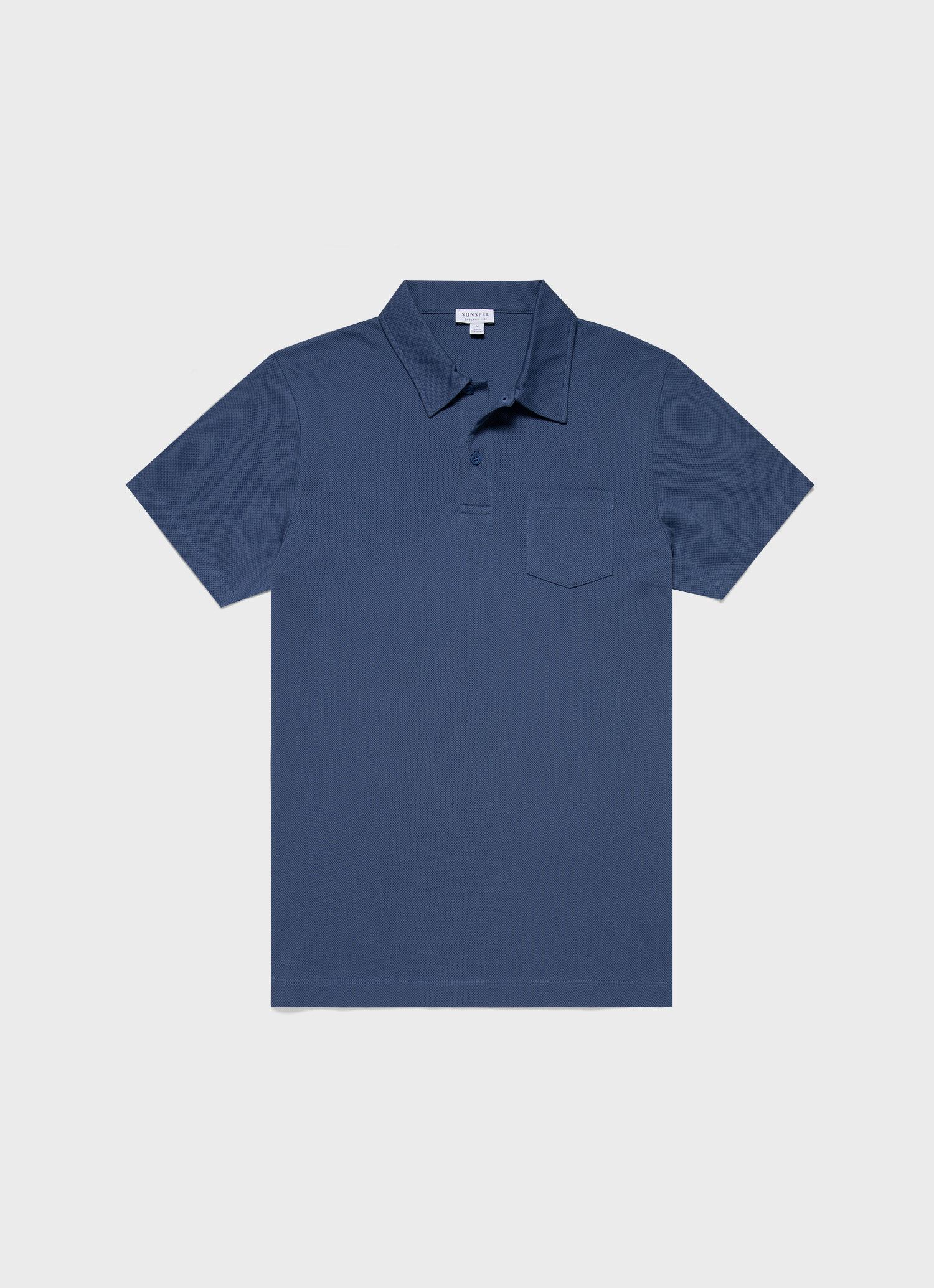 Men's Riviera Polo Shirt in Atlantic Blue
