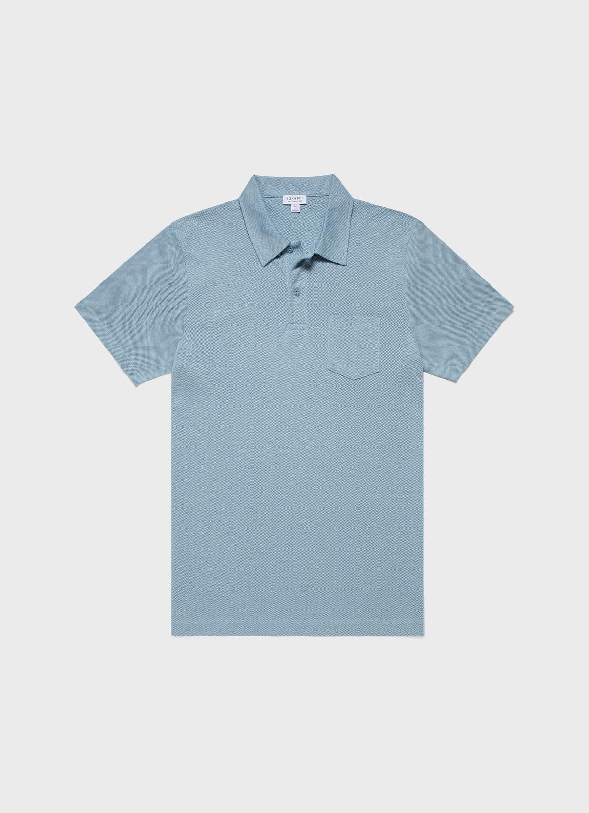 Men's Riviera Polo Shirt in Blue Mist