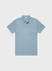 Men's Riviera Polo Shirt in Blue Mist