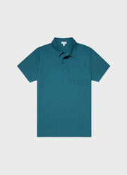 Men's Riviera Polo Shirt in Lagoon Blue