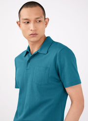 Men's Riviera Polo Shirt in Lagoon Blue