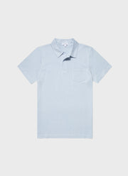 Men's Riviera Polo Shirt in Pastel Blue
