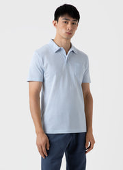 Men's Riviera Polo Shirt in Pastel Blue