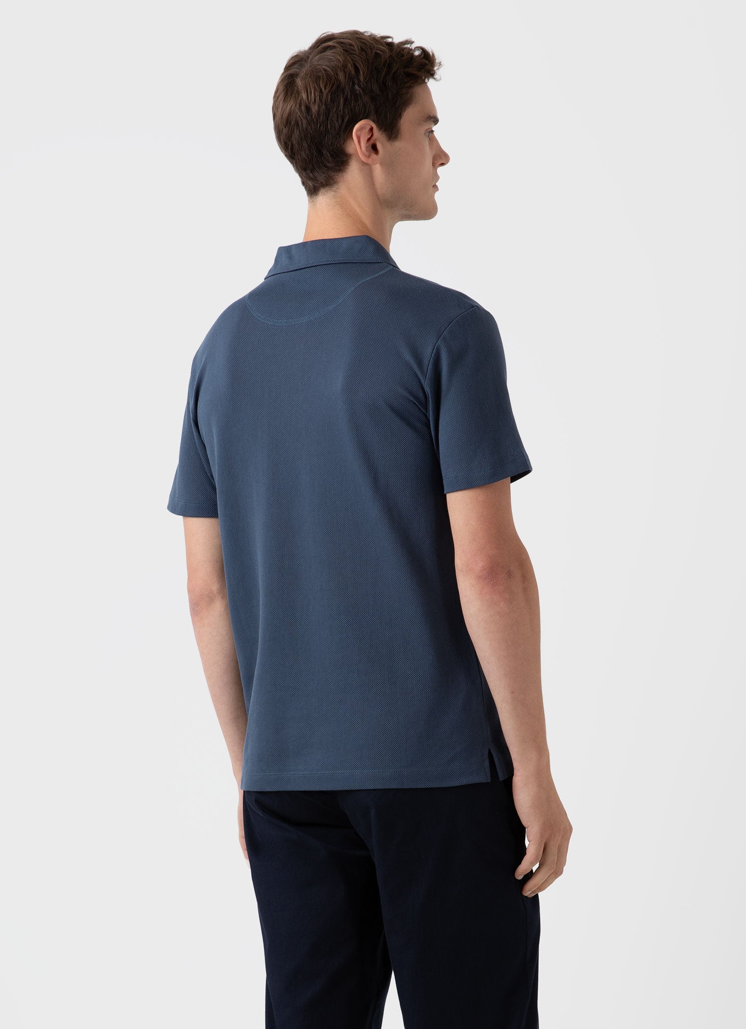 Men's Riviera Polo Shirt in Shale Blue