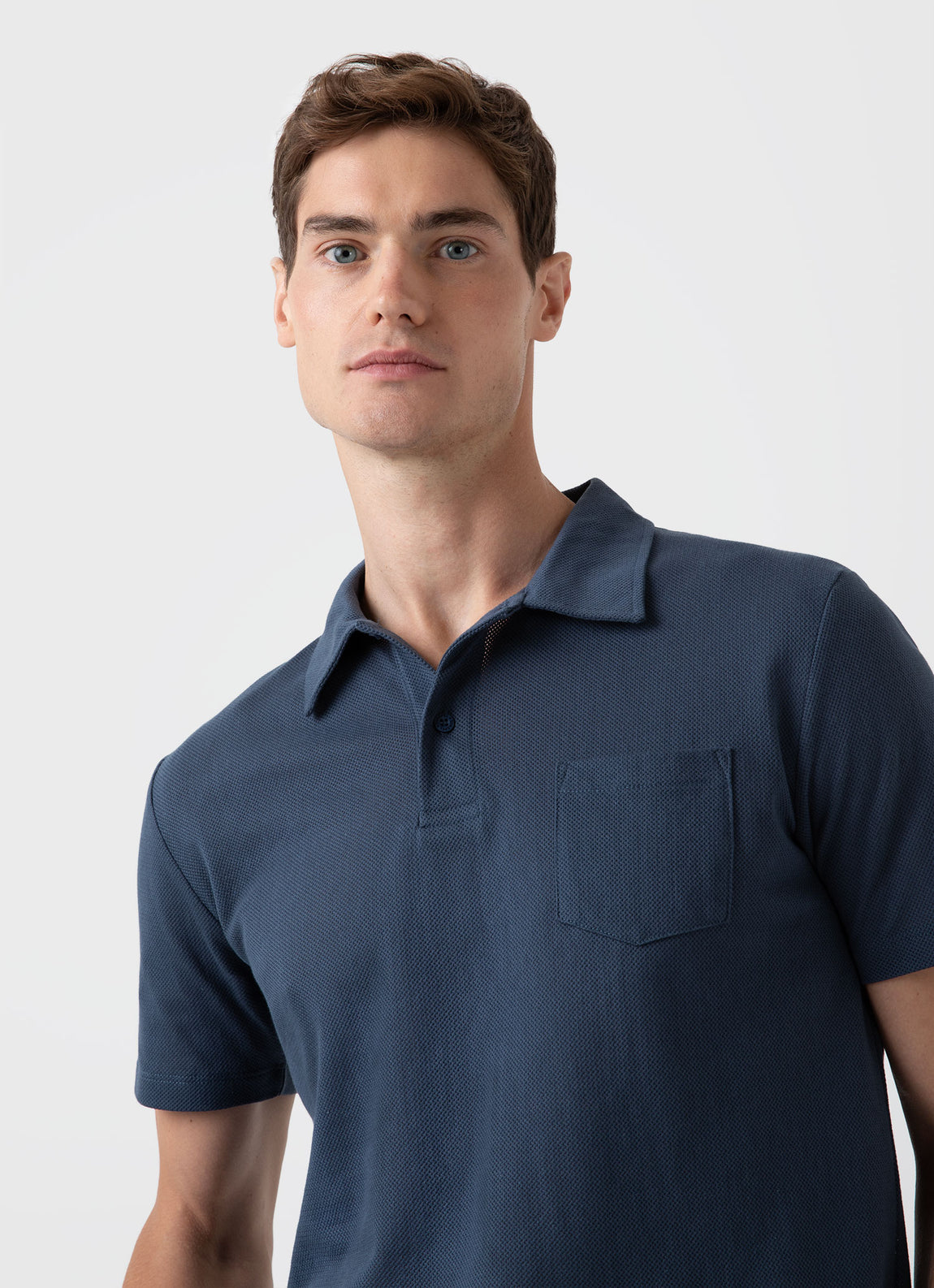 Men's Riviera Polo Shirt in Shale Blue