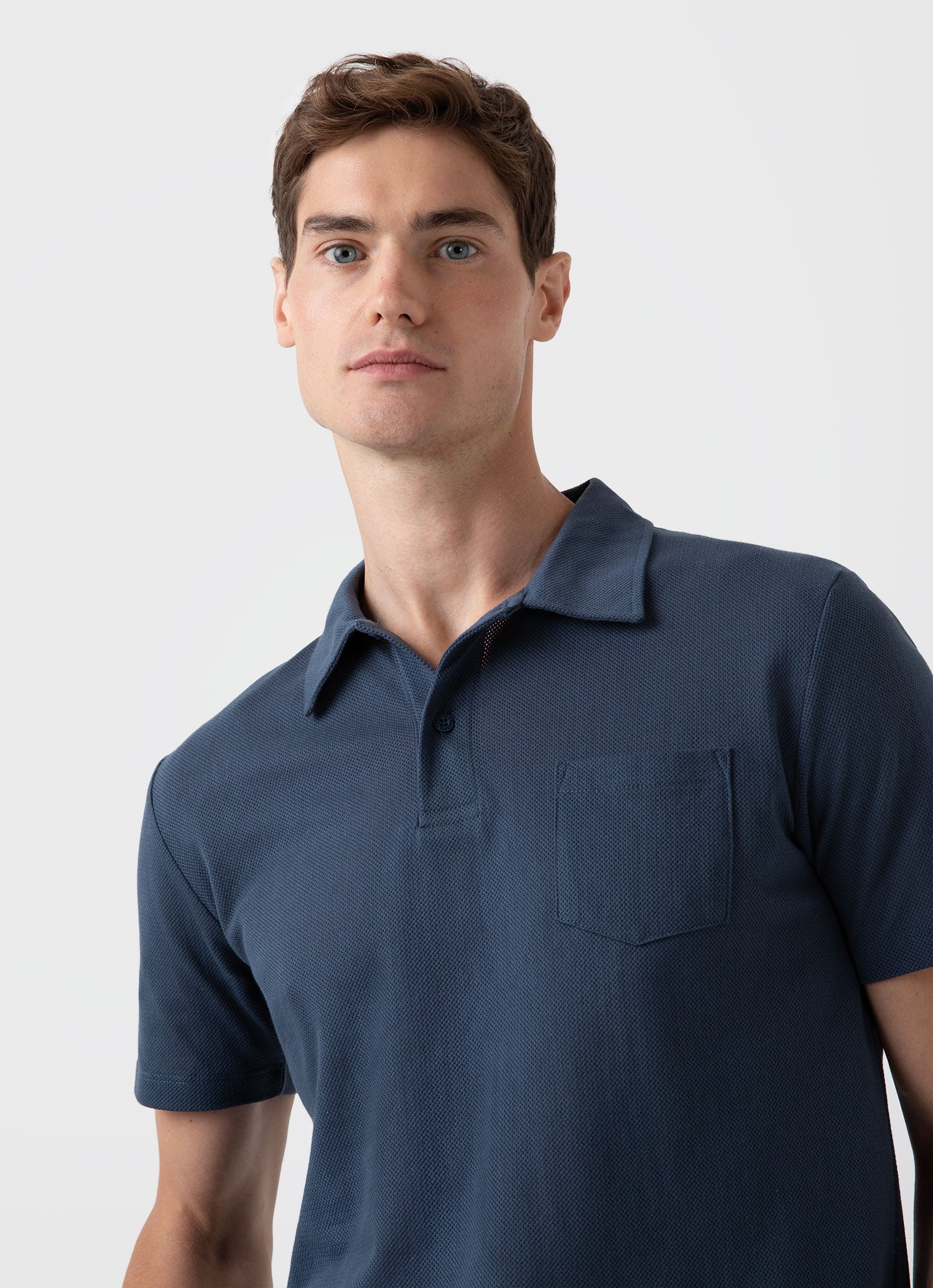 Men's Riviera Polo Shirt in Shale Blue