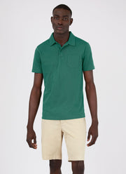 Men's Riviera Polo Shirt in Leaf Green