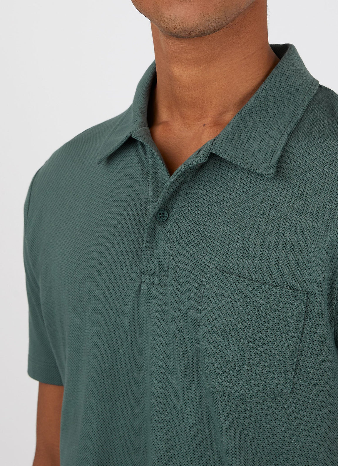Men's Riviera Polo Shirt in Deep Green