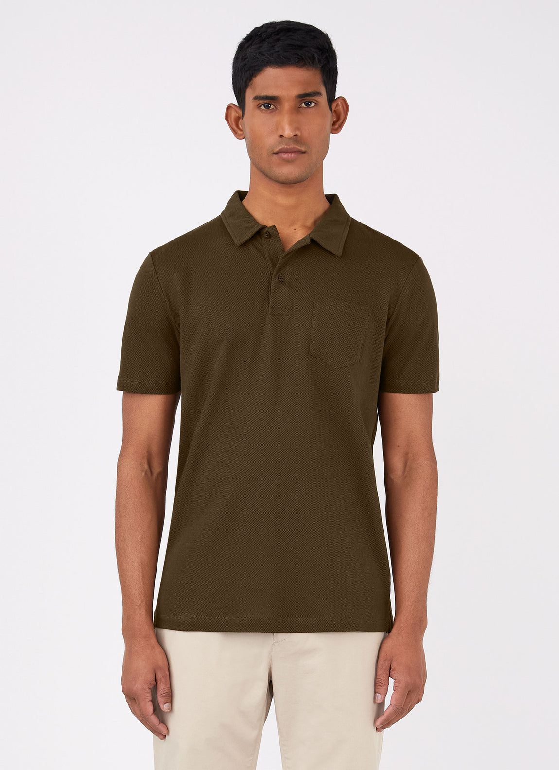 Men's Riviera Polo Shirt in Dark Moss