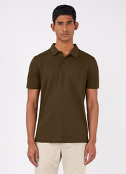Men's Riviera Polo Shirt in Dark Moss