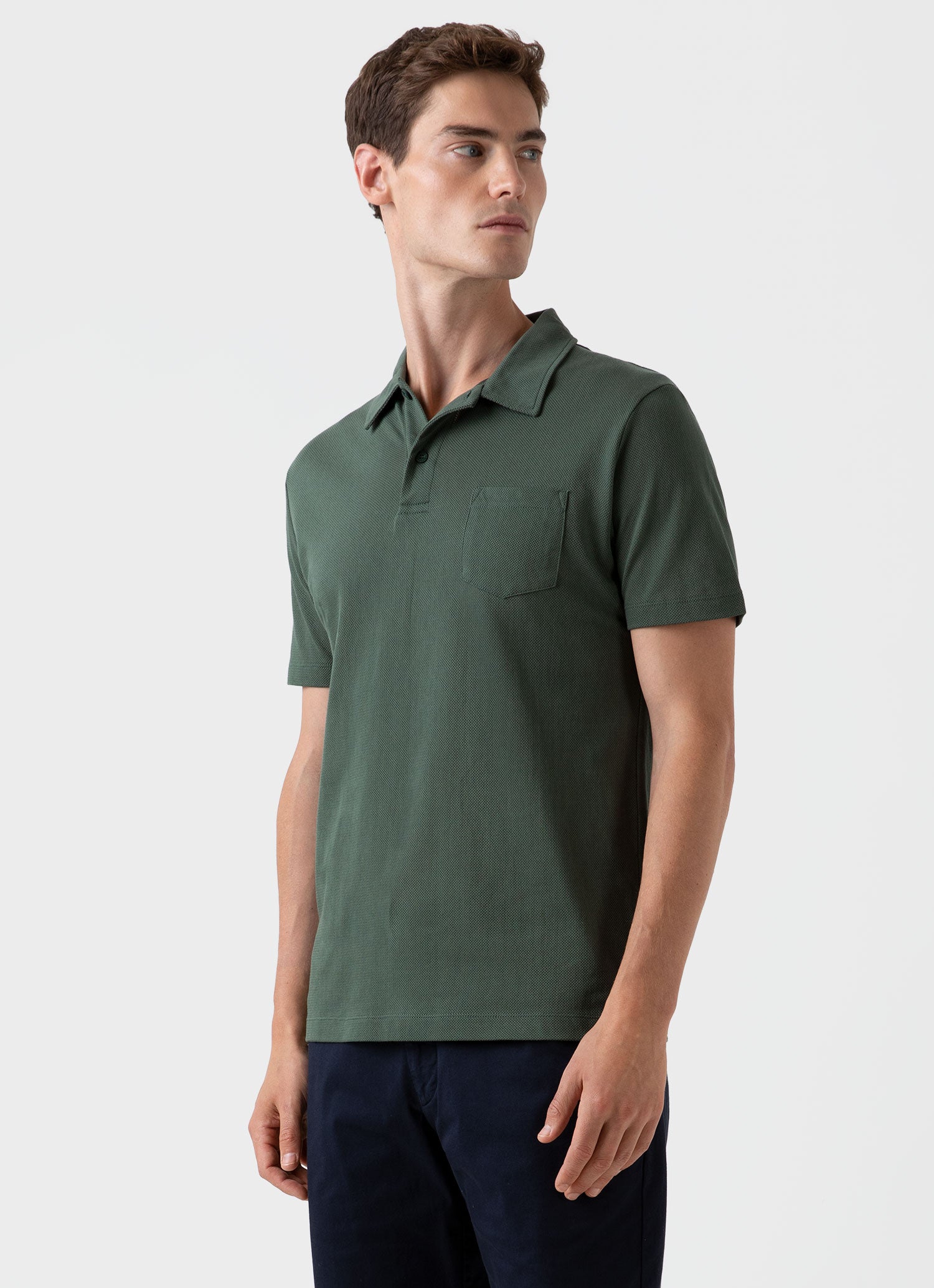 Men's Riviera Polo Shirt in Dark Green