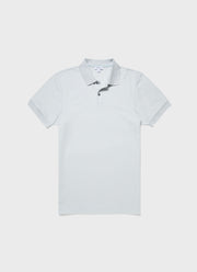 Men's Piqué Polo Shirt in Winter Sky