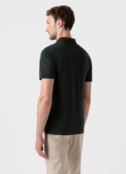 Men's Piqué Polo Shirt in Seaweed