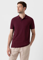 Men's Piqué Polo Shirt in Vino
