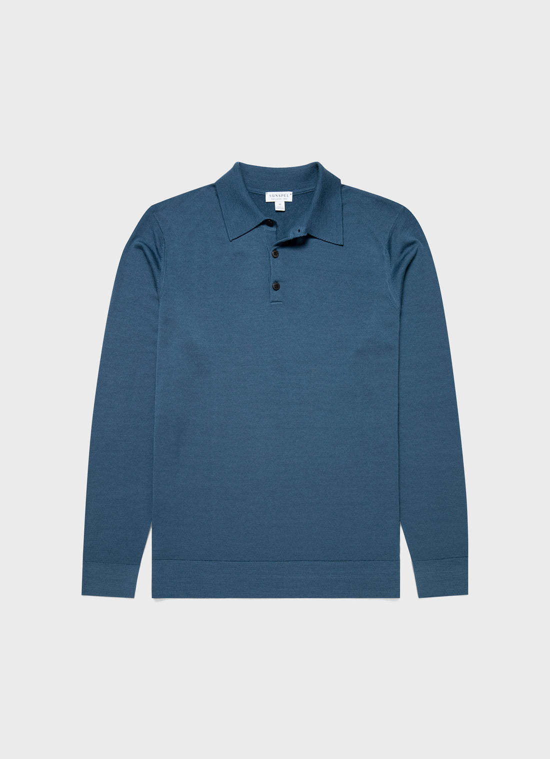 Men's Extra-Fine Merino Polo Shirt in Teal