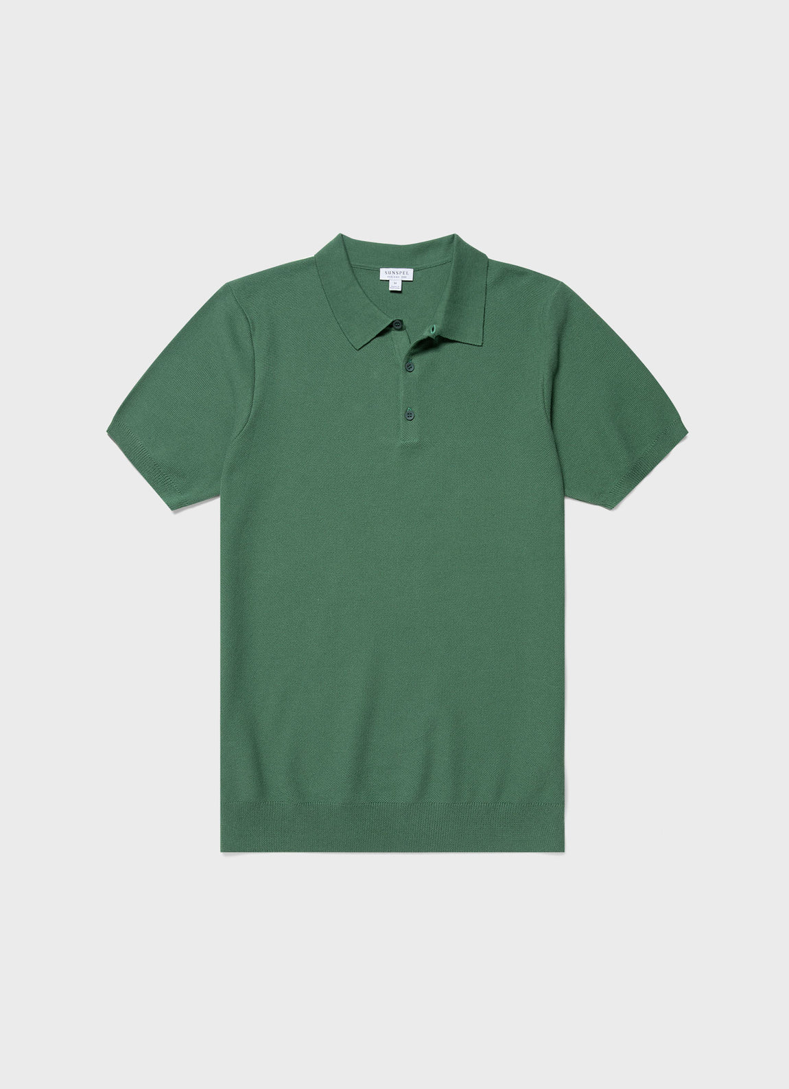 Men's Knit Polo Shirt in Thyme
