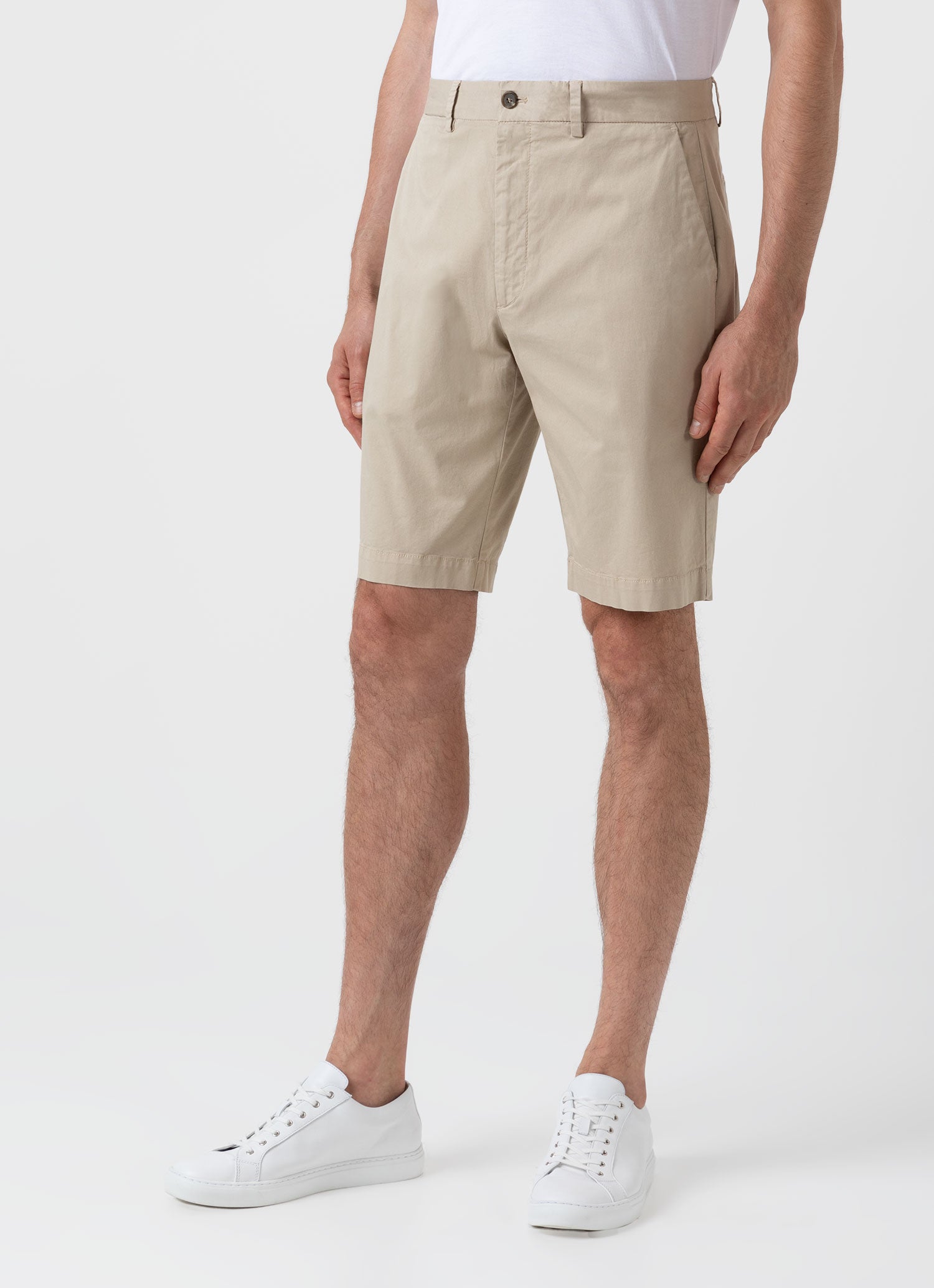 Mens khaki hot sale chino shorts