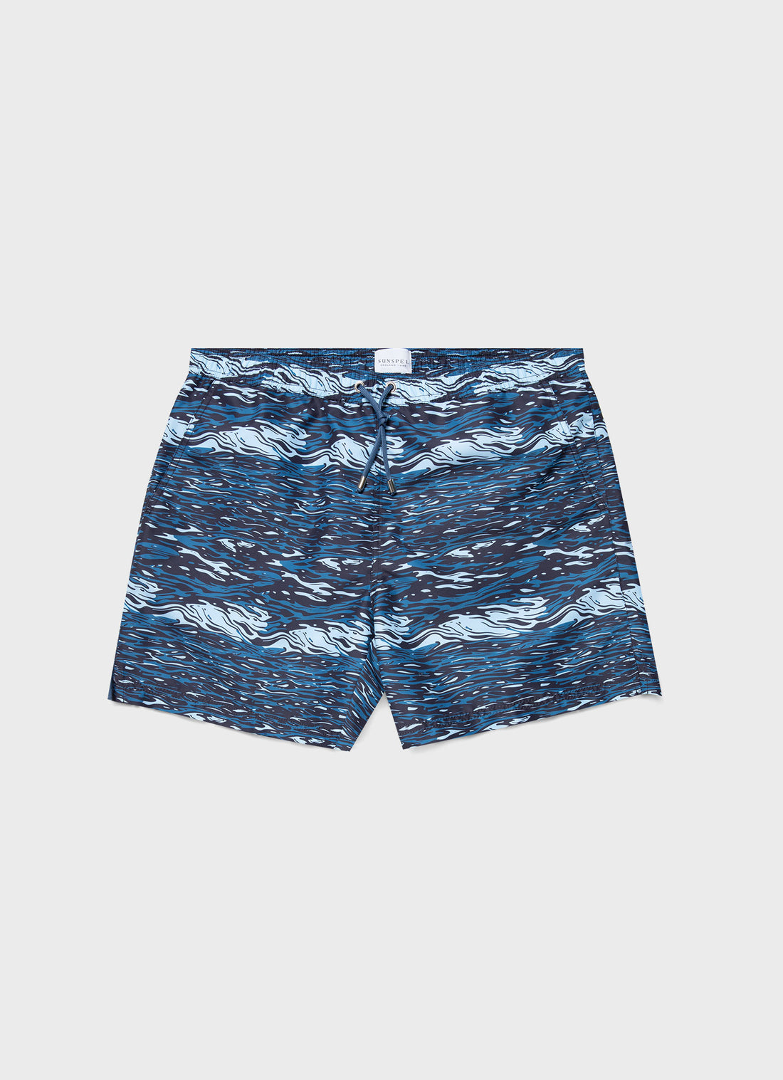 Men's Swimshort in Bluestone Ocean Water Print