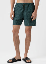 Men's Swimshort in Seaweed Tropics Print
