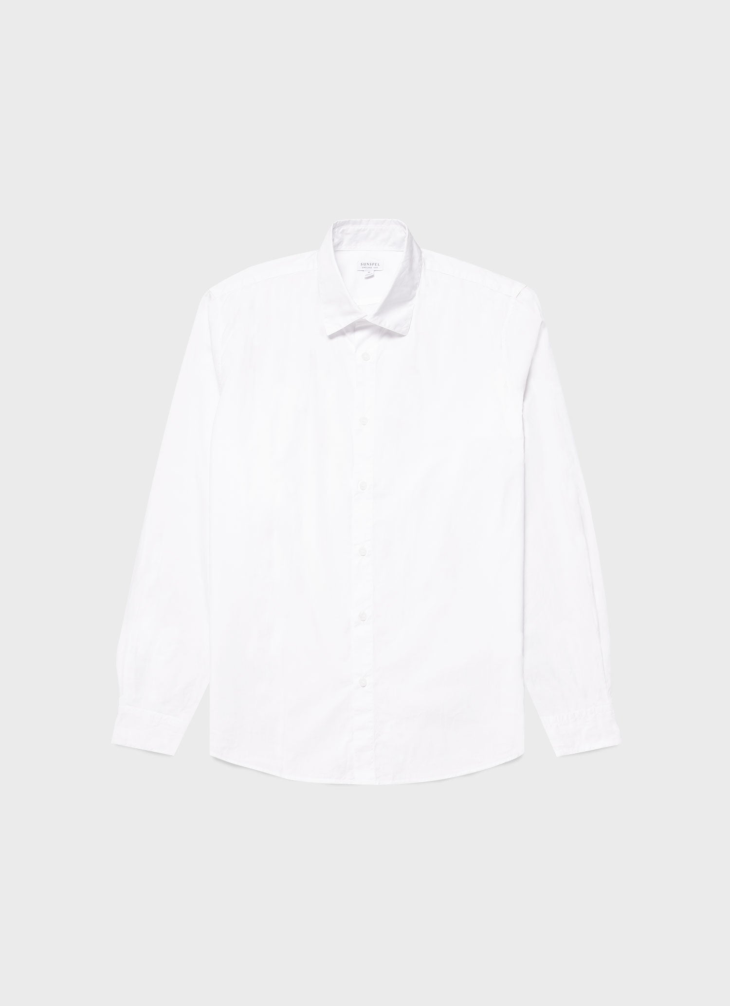 Men's Poplin Casual Shirt in White