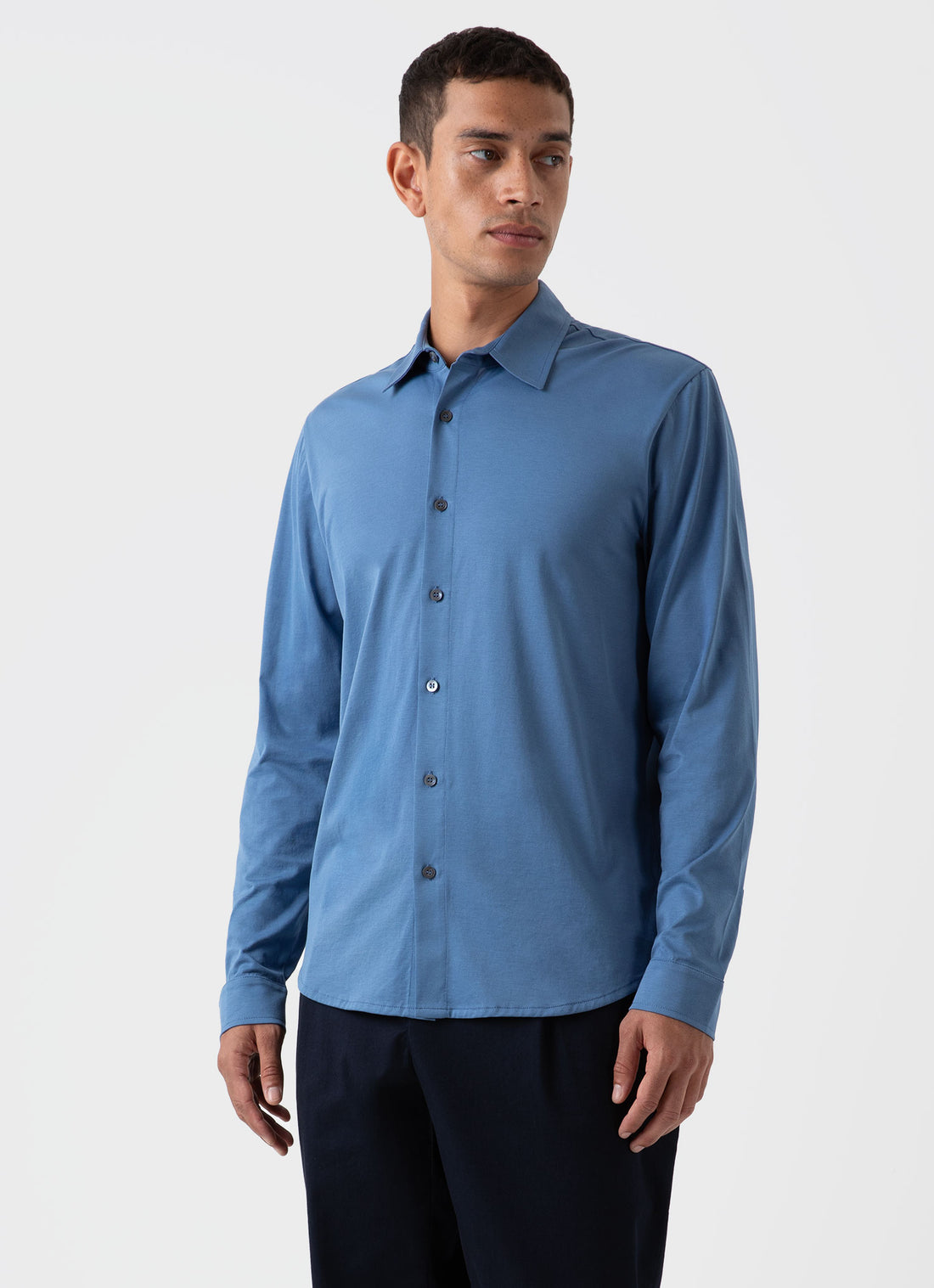 Men's Jersey Shirt in Bluestone