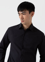 Men's Lightweight Poplin Shirt in Black
