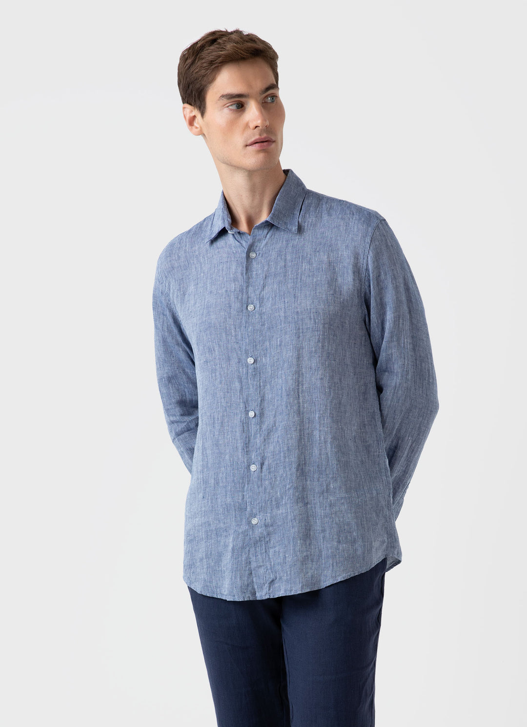 Mens Long Sleeve Shirts Sunspel 