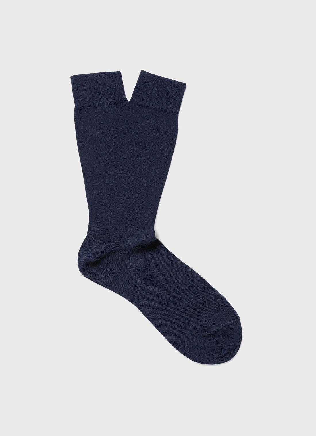 Men's Long Staple Cotton Socks in Navy