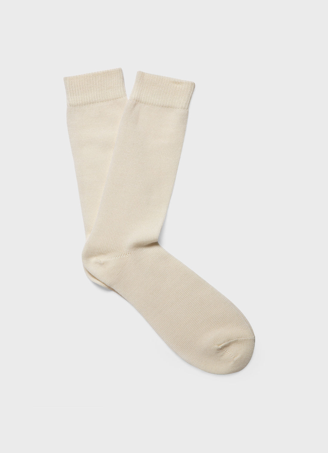 Men's Merino Wool Socks in Ecru Twist