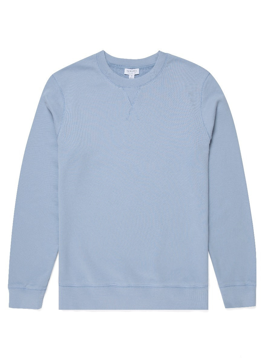 Men's Loopback Sweatshirt in Washed Denim