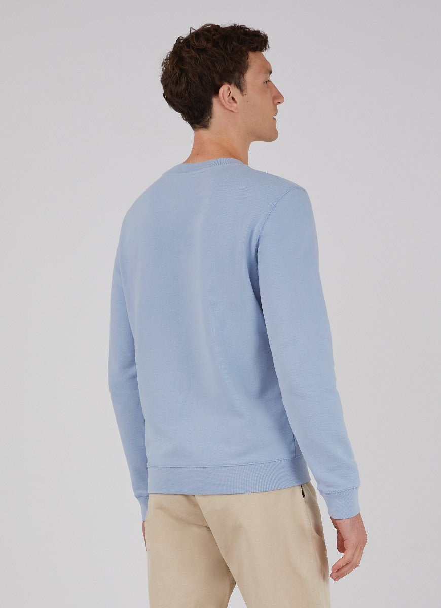 Men's Loopback Sweatshirt in Washed Denim