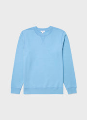 Men's Loopback Sweatshirt in Cyan Blue