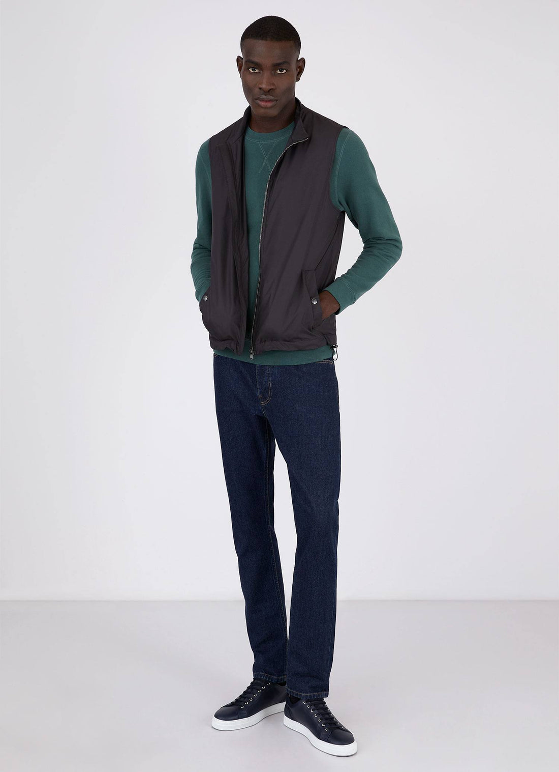 Men's Loopback Sweatshirt in Deep Green