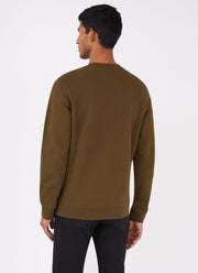 Men's Loopback Sweatshirt in Dark Moss