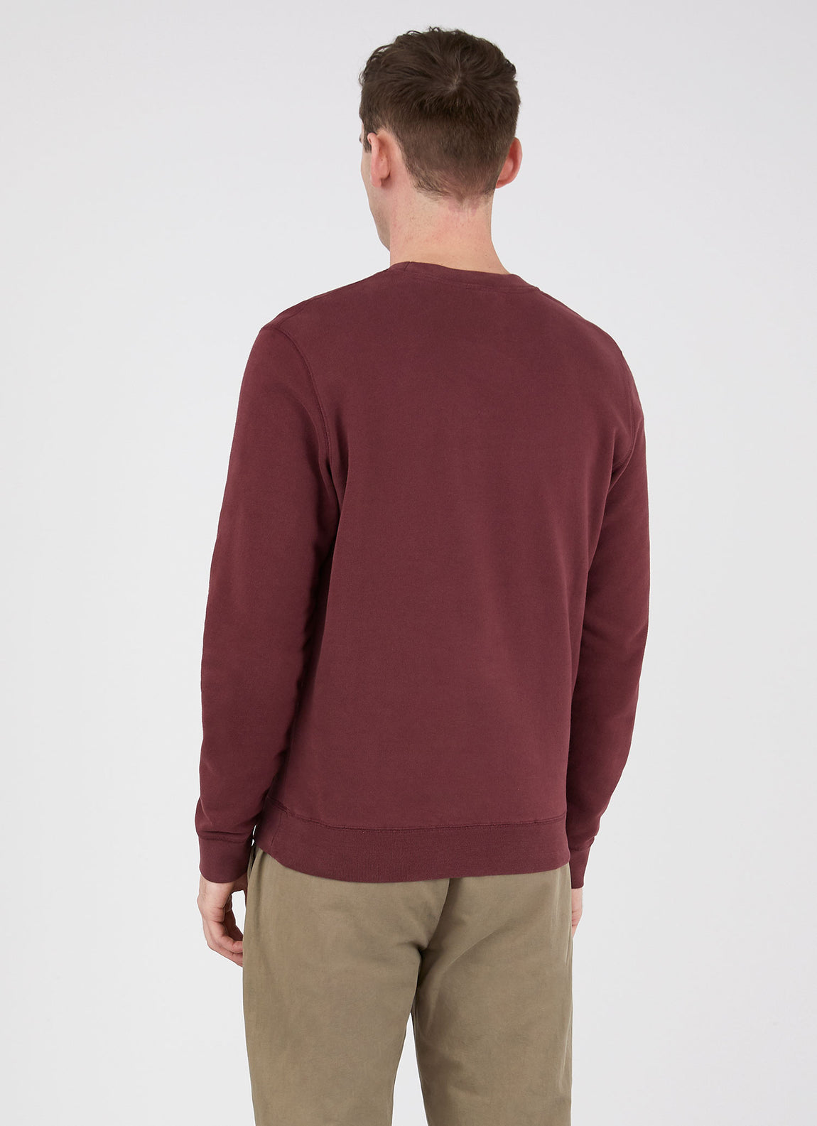 Men's Loopback Sweatshirt in Oxblood