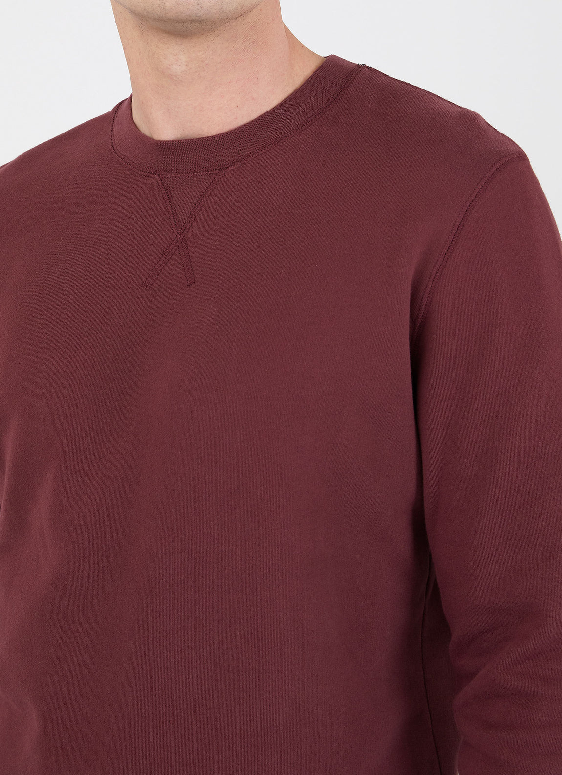 Men's Loopback Sweatshirt in Oxblood