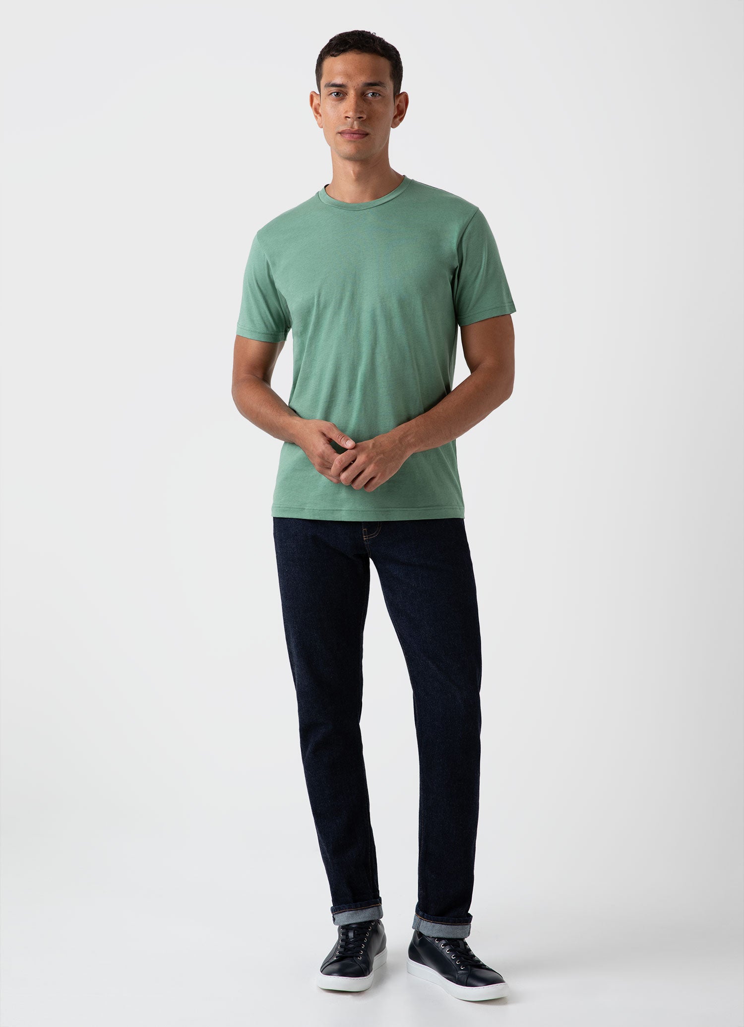 Men's Riviera T-shirt in Thyme Melange