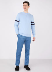 Men's Paul Weller College Sweatshirt in Cambridge Blue