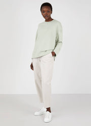 Women's Relaxed Loopback Sweatshirt in Pistachio