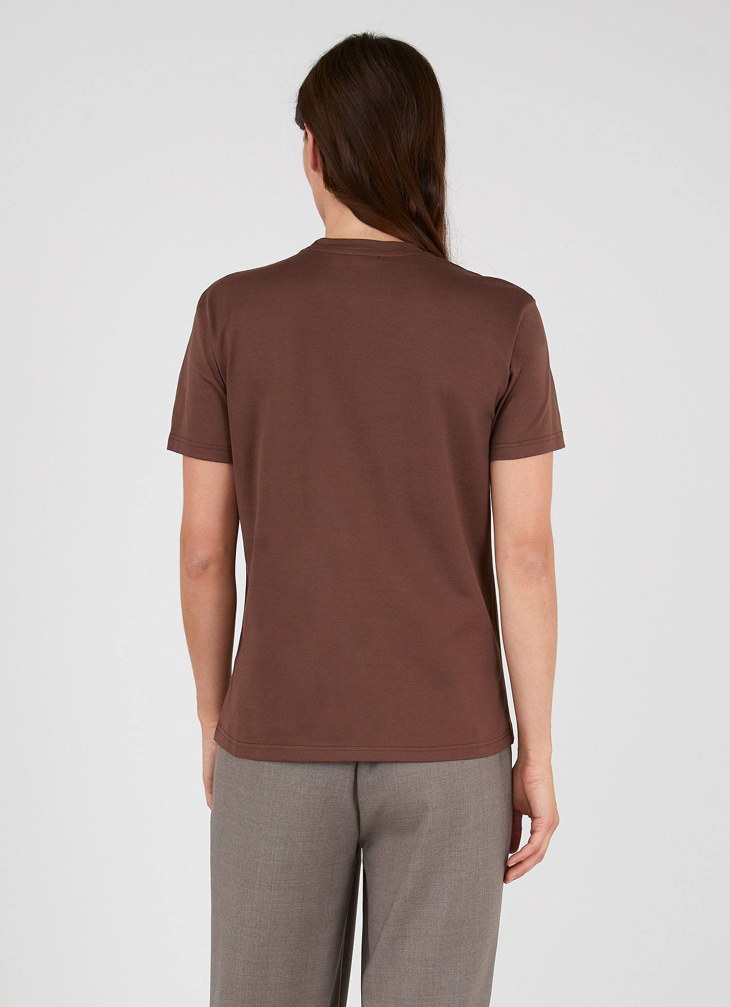 Women's Boy Fit T-shirt in Cocoa